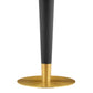 Zinque 28" Round Terrazzo Dining Table in Gold White by Modway