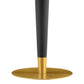 Zinque 40" Round Terrazzo Dining Table in Gold White by Modway
