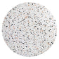 Tupelo 47" Round Terrazzo Dining Table in Gold White by Modway