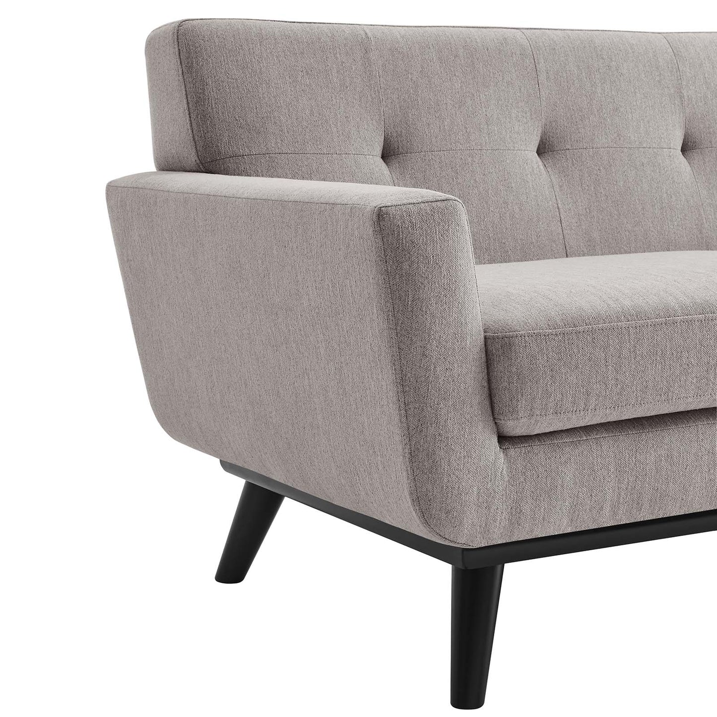 Engage Herringbone Fabric Loveseat by Modway