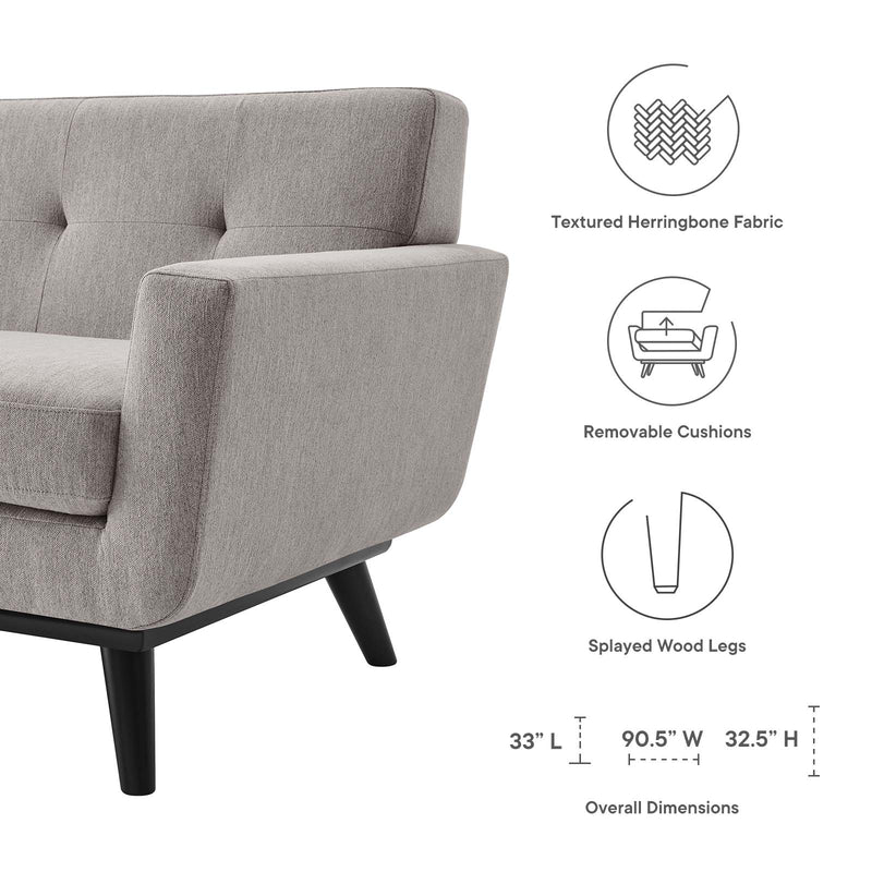 Engage Herringbone Fabric Sofa by Modway