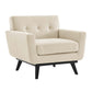 Engage Herringbone Fabric Armchair by Modway
