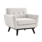 Engage Herringbone Fabric Armchair by Modway