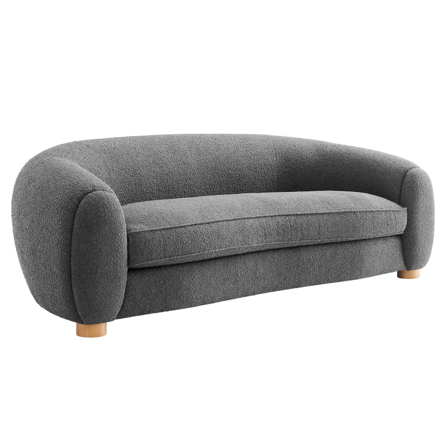 Abundant Boucle Upholstered Fabric Sofa by Modway