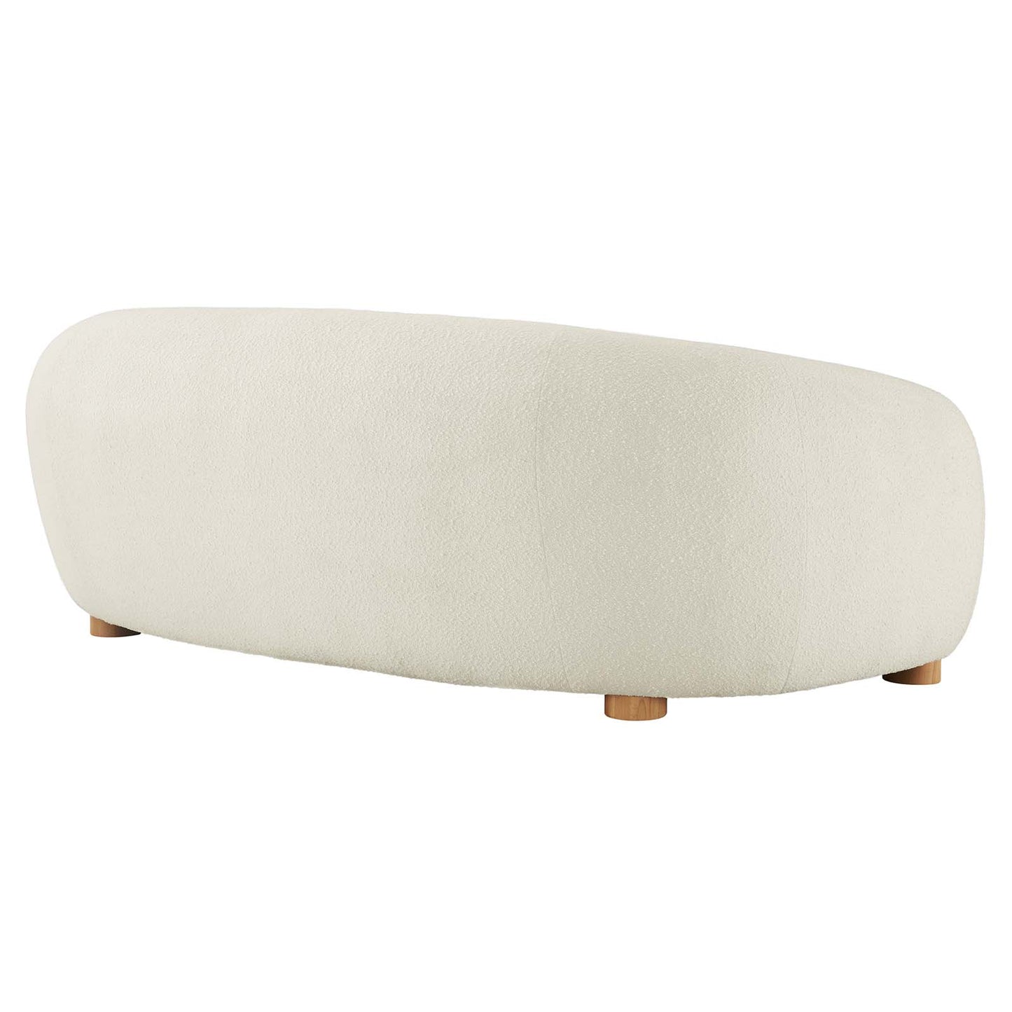 Abundant Boucle Upholstered Fabric Sofa by Modway