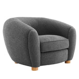 Abundant Boucle Upholstered Fabric Armchair by Modway