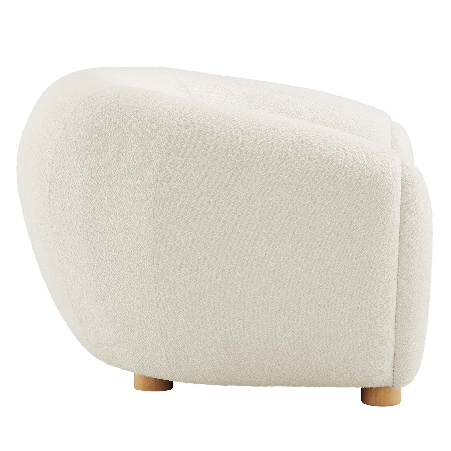 Abundant Boucle Upholstered Fabric Armchair by Modway