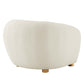 Abundant Boucle Upholstered Fabric Armchair by Modway
