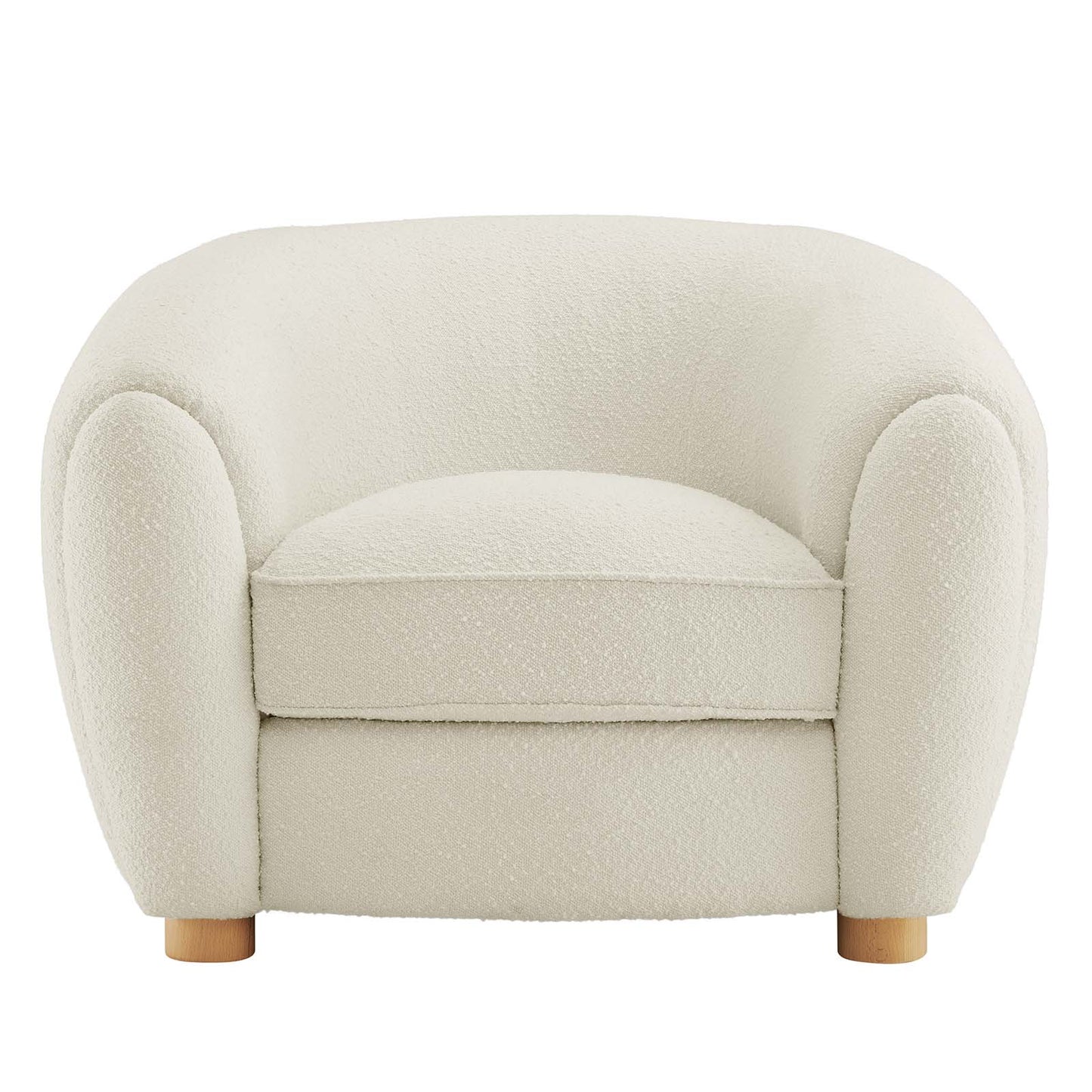 Abundant Boucle Upholstered Fabric Armchair by Modway