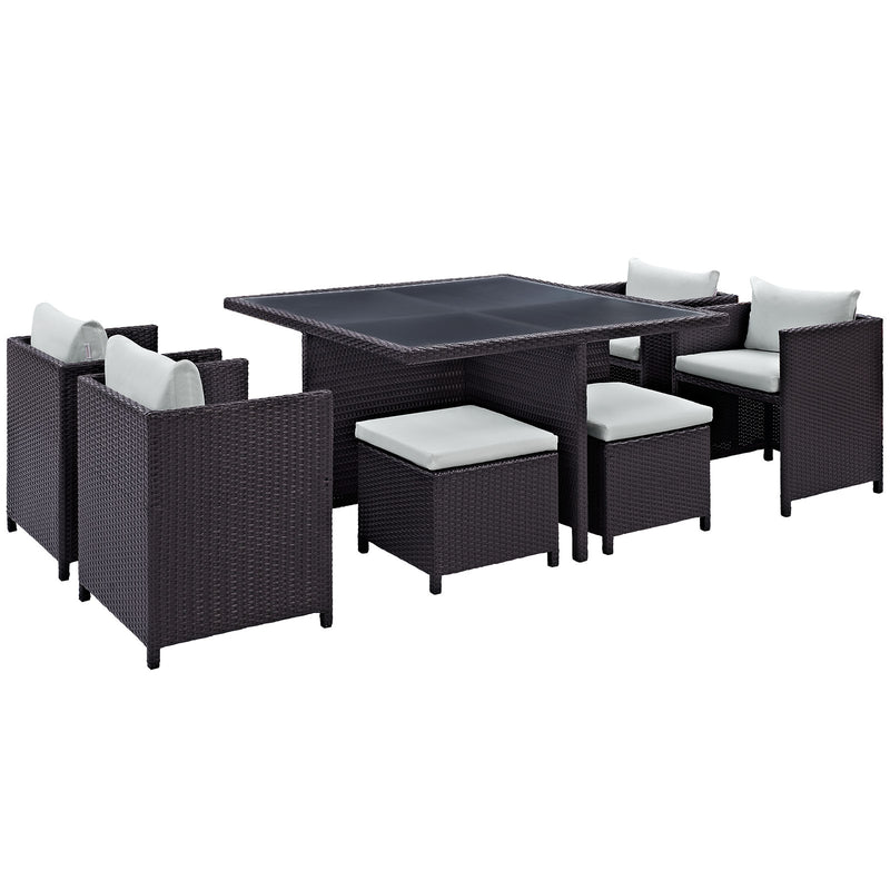 Inverse 9 Piece Outdoor Patio Dining Set by Modway