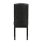 Perdure Dining Vinyl Side Chair Black by Modway