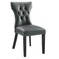 Silhouette Dining Vinyl Side Chair By Modway