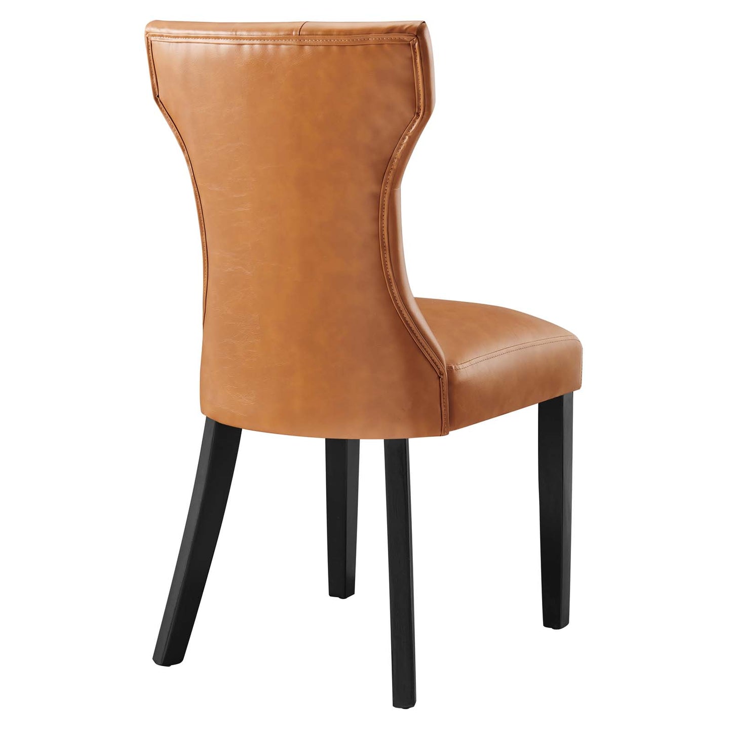 Silhouette Dining Vinyl Side Chair Tan