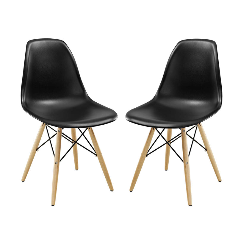 Pyramid Dining Side Chairs Set of 2 by Modway