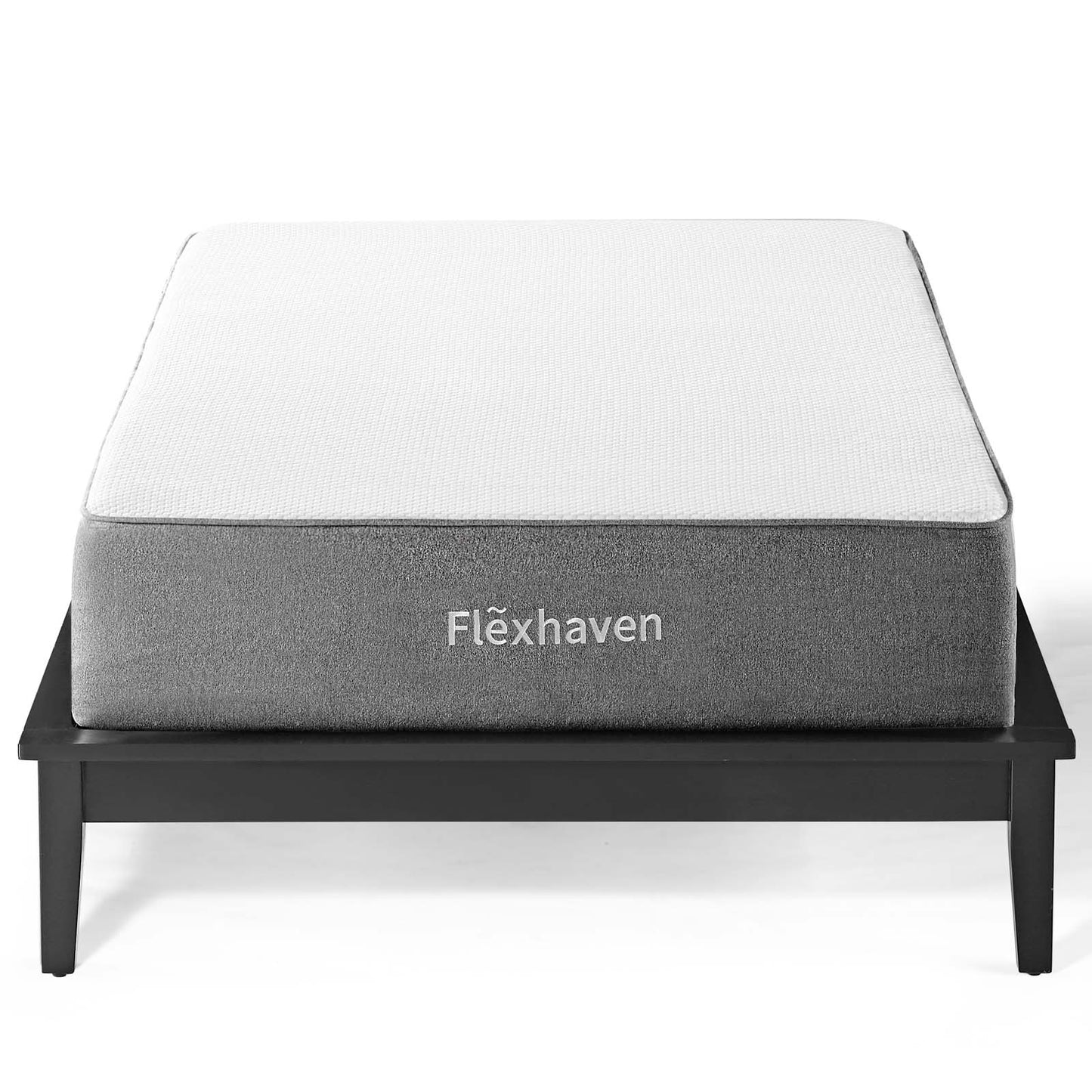 Flexhaven 10" Twin Memory Mattress in White by Modway