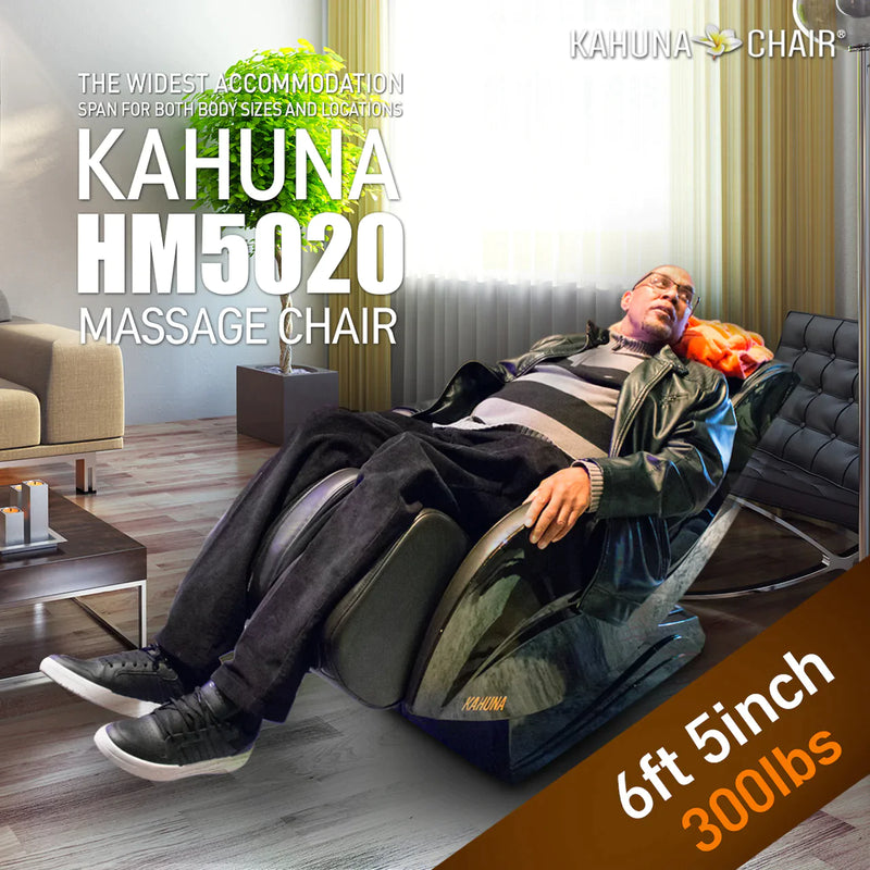 Kahuna Massage Chair [2021 NEW] Slender Style SL-Track HM-5020 (with heating therapy) Brown