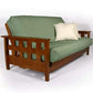 Lambton Warm Cherry Full Wall Hugger Futon Frame (KD) - Futons 4 Less
