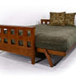 Lambton Warm Cherry Full Wall Hugger Futon Frame (KD) - Futons 4 Less