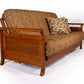 Lexington Warm Cherry Queen Wall Hugger Futon Frame (KD) - Futons 4 Less