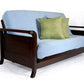 Lexington Dark Cherry Full Wall Hugger Futon Frame - Futons 4 Less