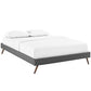Loryn Full Fabric Bed Frame with Round Splayed Legs | Polyester by Modway