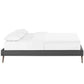 Loryn Full Fabric Bed Frame with Round Splayed Legs | Polyester by Modway