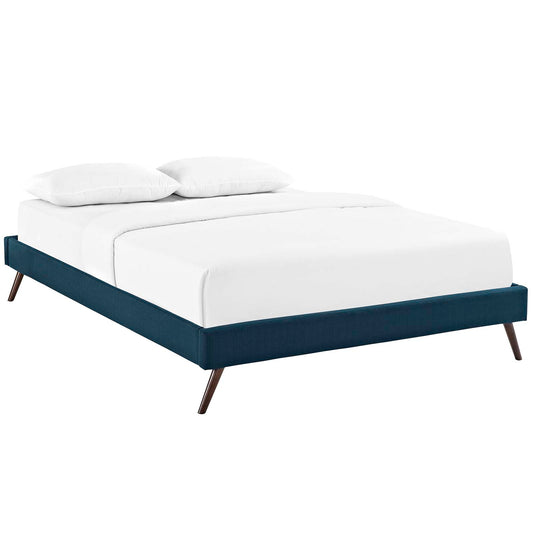 Loryn Queen Fabric Bed Frame with Round Splayed Legs | Polyester by Modway