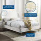 Mira Upholstered Performance Velvet Queen Platform Bed | Polyester by Modway