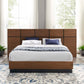Caima Queen Platform Bed Walnut by Modway