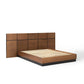 Caima Queen Platform Bed Walnut by Modway