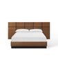 Caima Queen Platform Bed Walnut by Modway