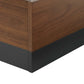 Caima Queen Platform Bed Walnut by Modway