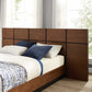 Caima Queen Platform Bed Walnut by Modway
