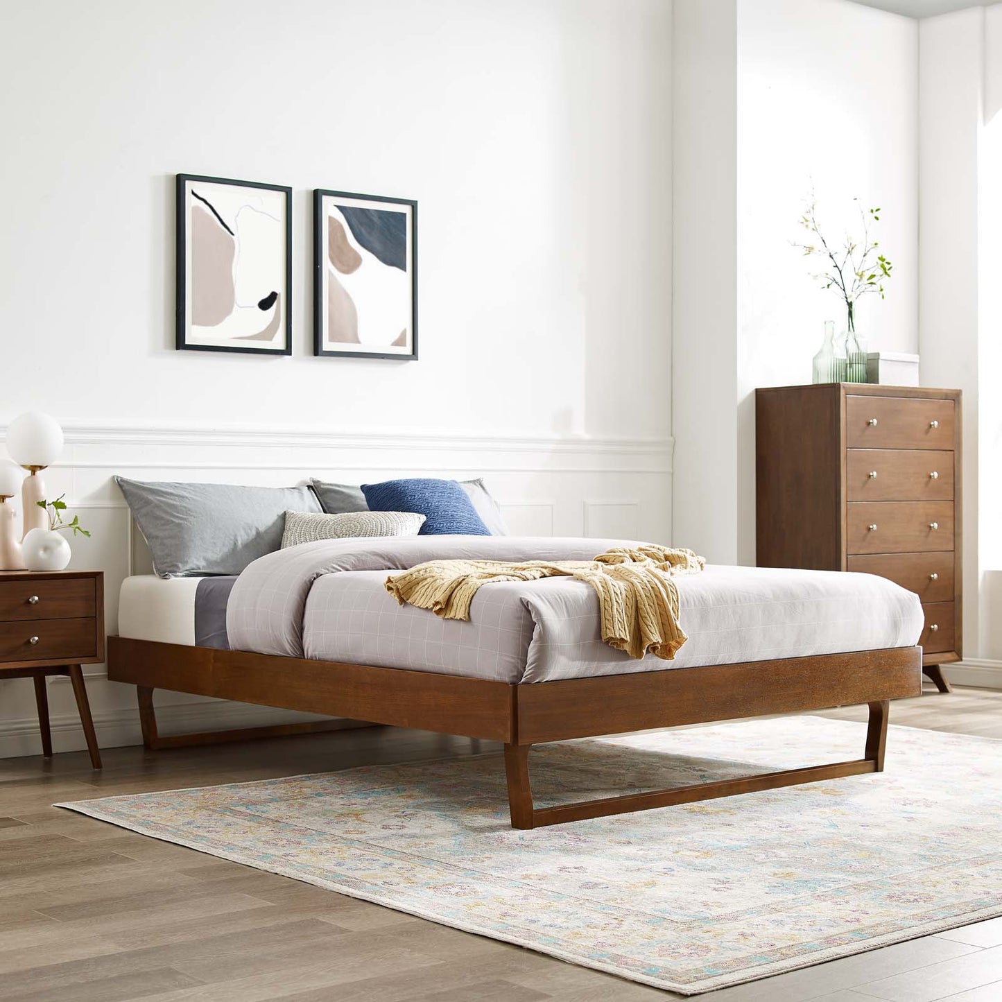 Billie Queen Wood Platform Bed Frame by Modway