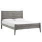 Georgia King Wood Platform Bed Gray by Modway