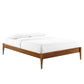 June Full Wood Platform Bed Frame Walnut by Modway