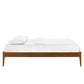 June Full Wood Platform Bed Frame Walnut by Modway