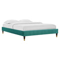 Harlow Twin Performance Velvet Platform Bed Frame by Modway