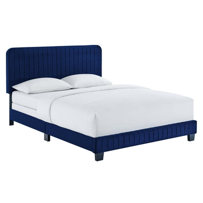 Celine Channel Tufted Performance Velvet King Bed by Modway
