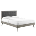 Willow Queen Wood Platform Bed With Splayed Legs by Modway