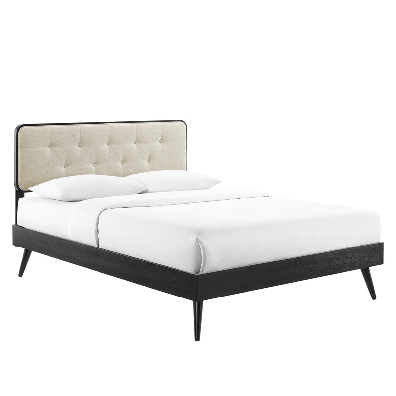 Bridgette Queen Wood Platform Bed With Splayed Legs by Modway