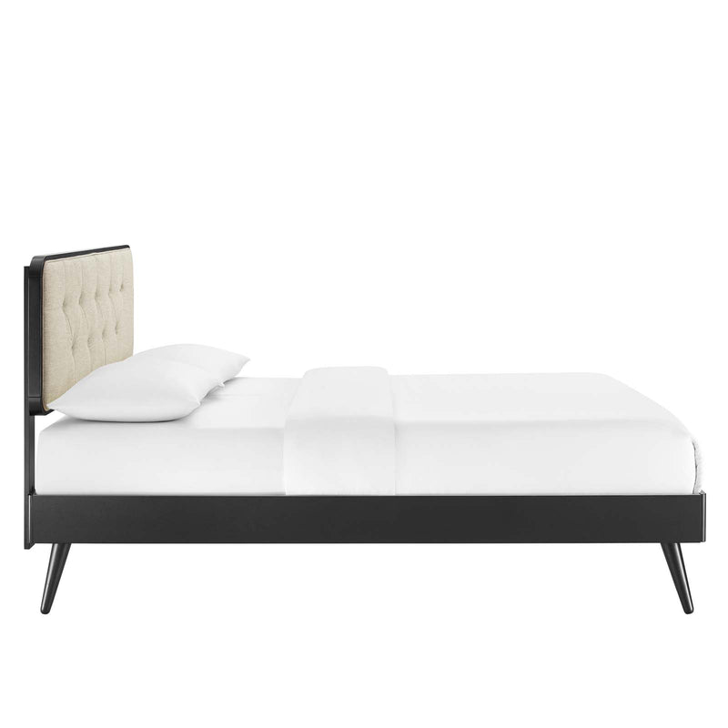 Bridgette Queen Wood Platform Bed With Splayed Legs by Modway