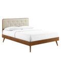 Bridgette Queen Wood Platform Bed With Splayed Legs by Modway