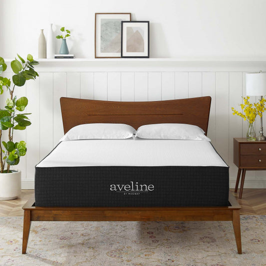 Aveline 14" Memory Foam Full Mattress White by Modway