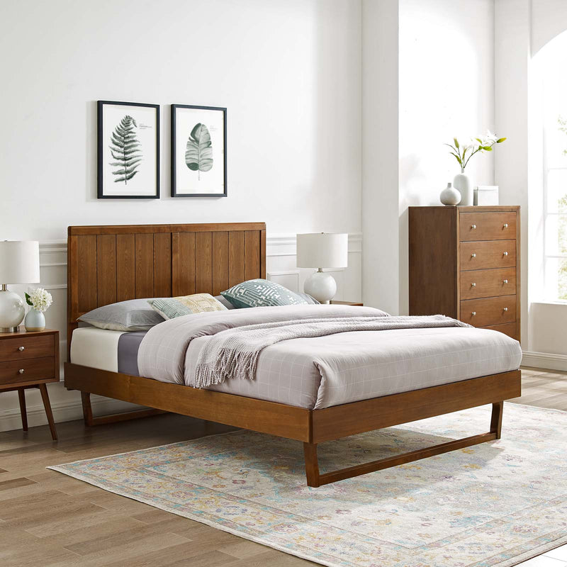 Alana Full Wood Platform Bed With Angular Frame by Modway