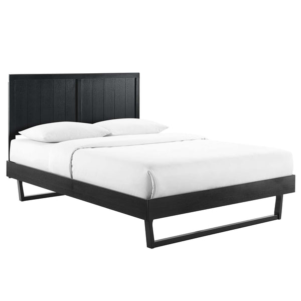 Alana King Wood Platform Bed With Angular Frame by Modway