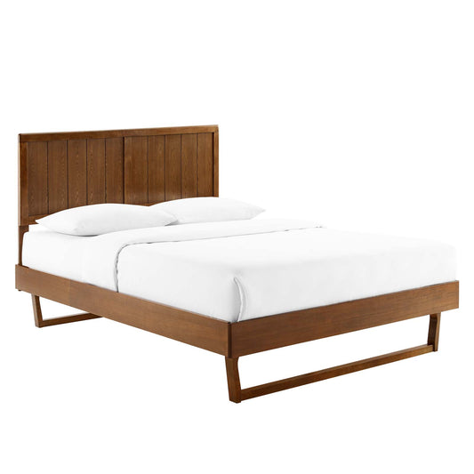 Alana King Wood Platform Bed With Angular Frame by Modway