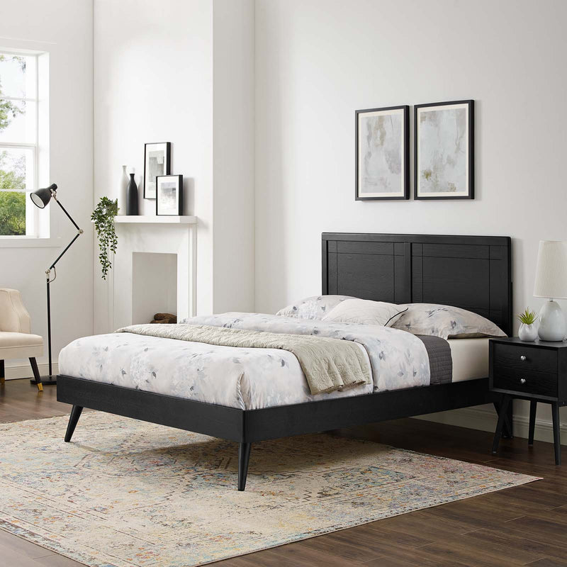 Marlee Full Wood Platform Bed With Splayed Legs by Modway
