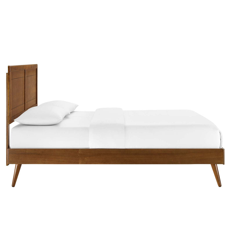 Marlee King Wood Platform Bed With Splayed Legs by Modway