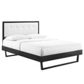 Willow King Wood Platform Bed With Angular Frame by Modway